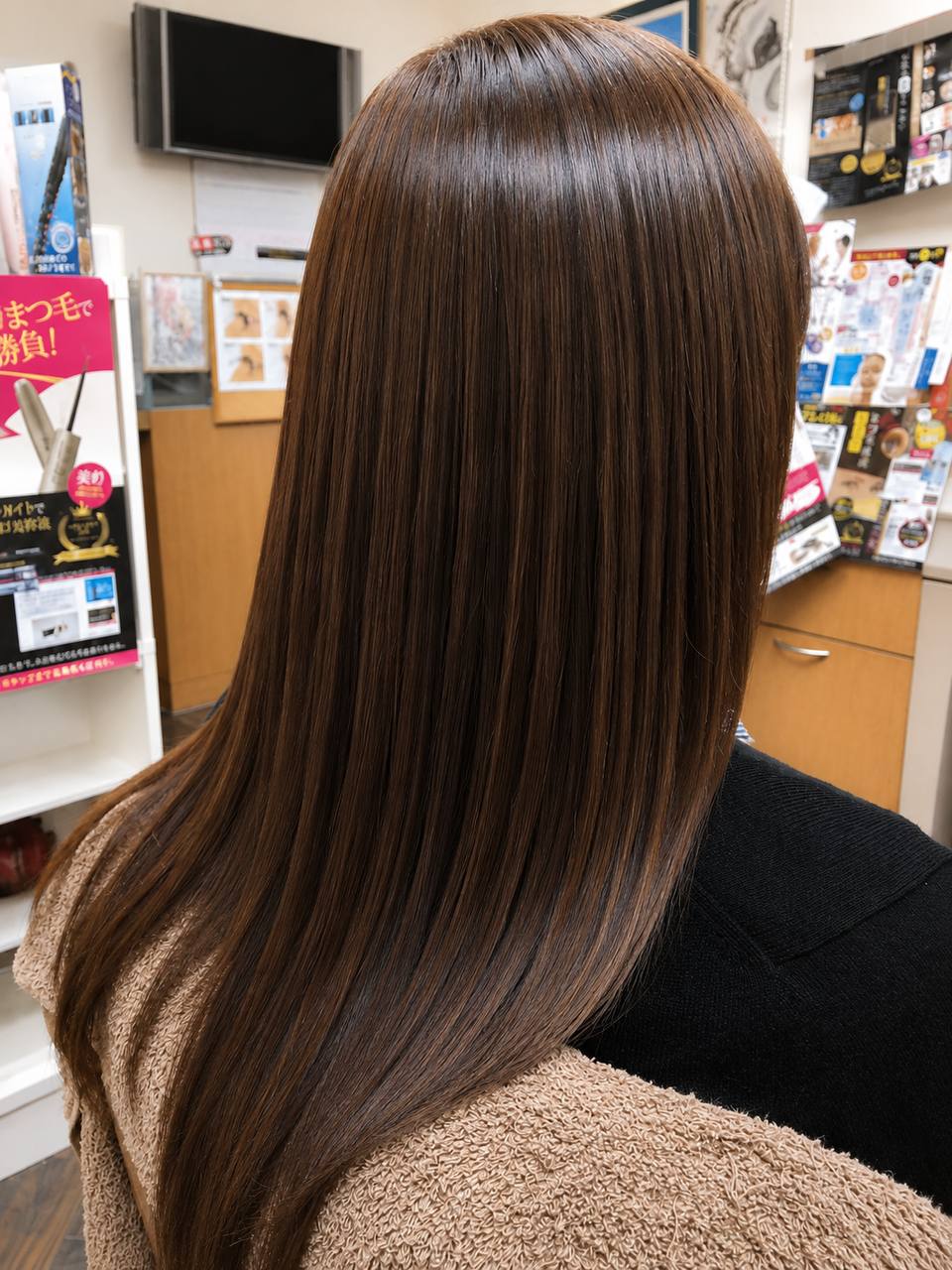 施術後の髪（聡子さま）