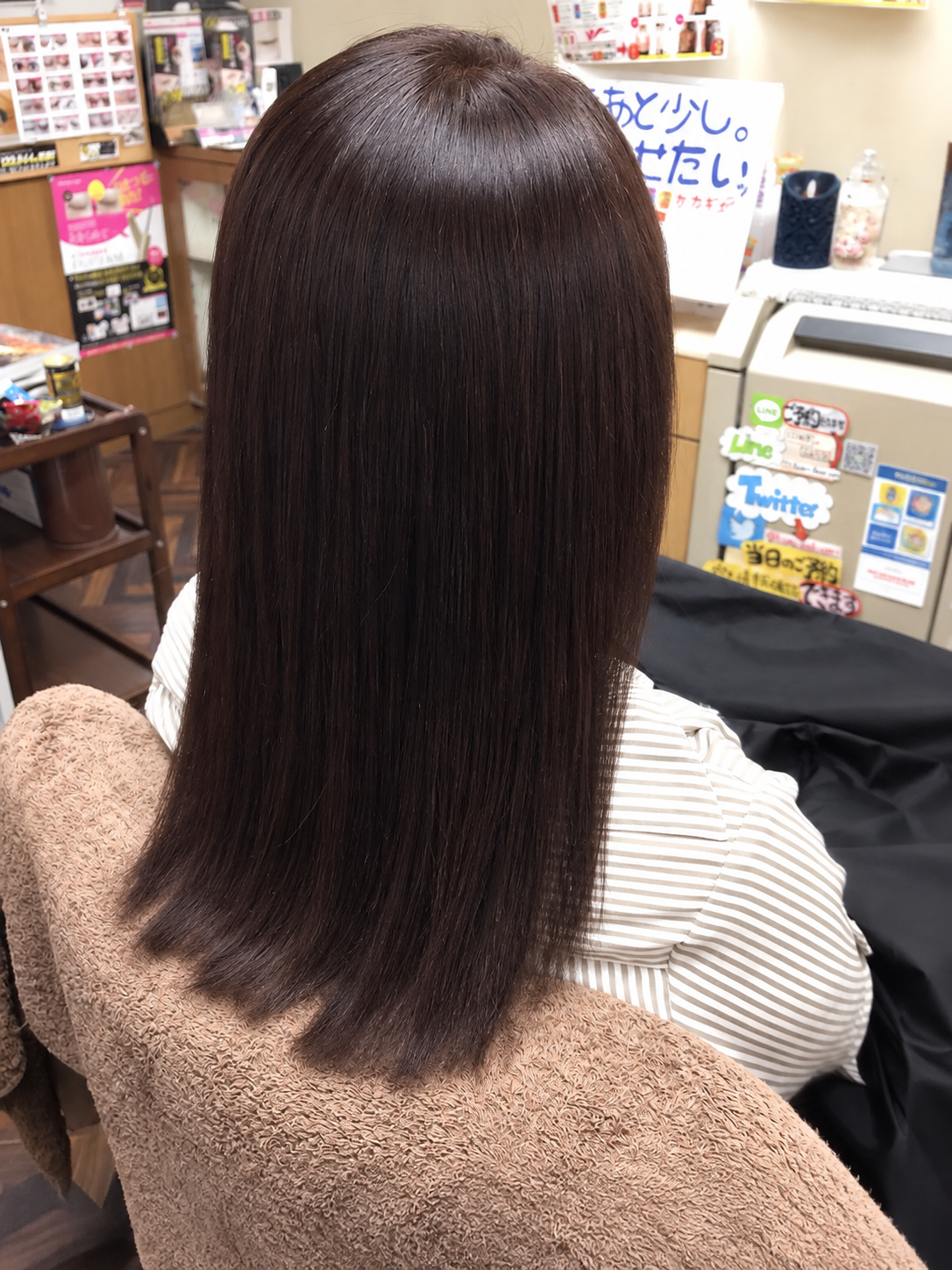 After 施術後の髪
