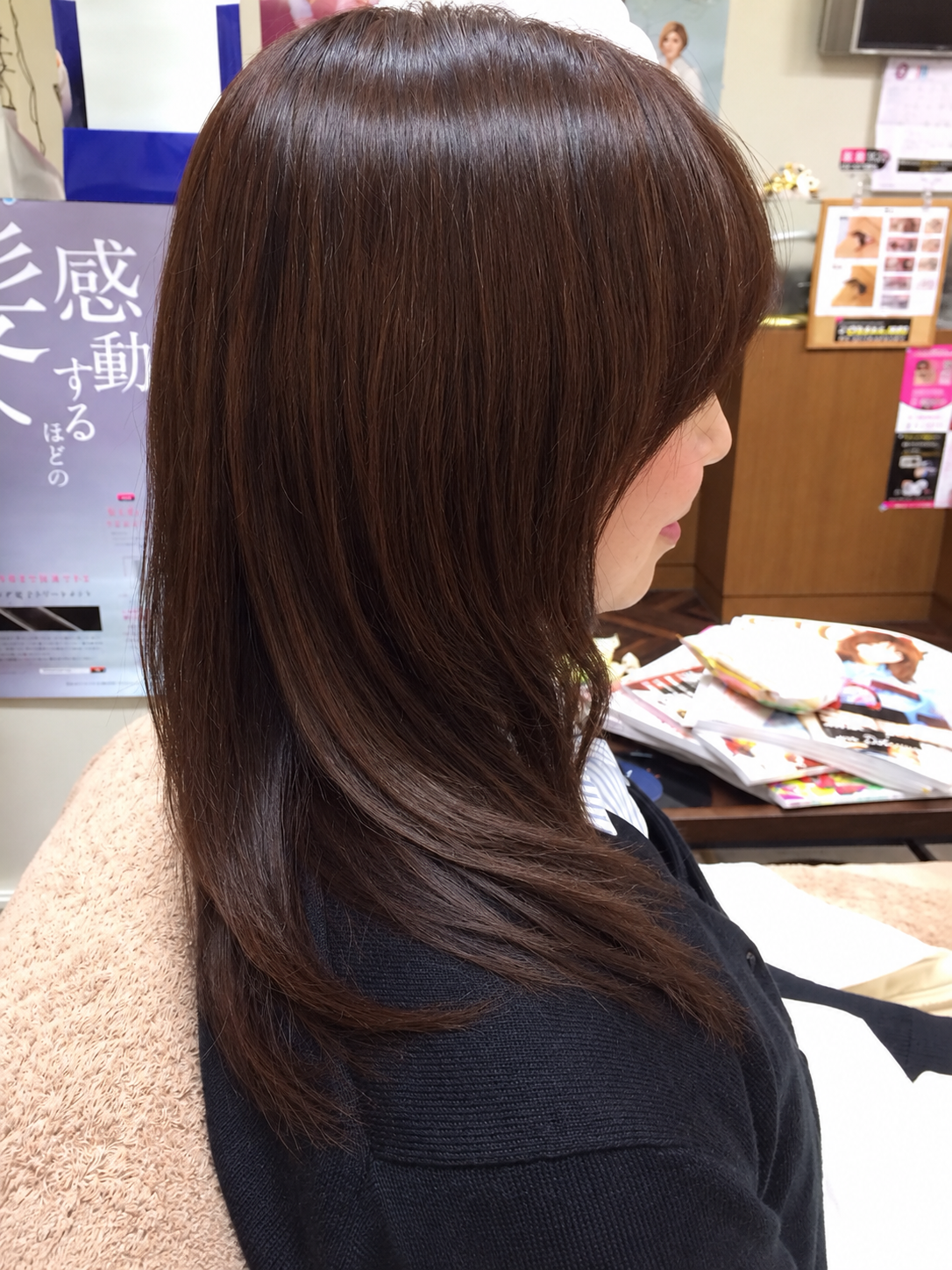 After 施術後の髪